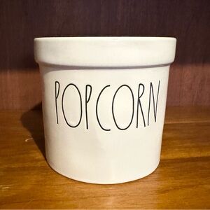 Rae Dunn ceramic popcorn container